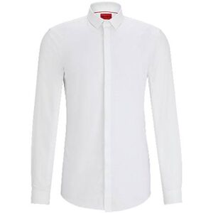 HUGO Slim-fit shirt in cotton jacquard