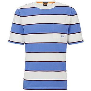 Boss Block-striped T-shirt in cotton jersey