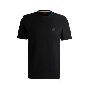 Boss Cotton-jersey T-shirt with logo patch