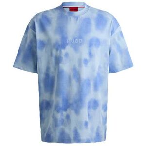 HUGO Cotton-jersey T-shirt with seasonal print