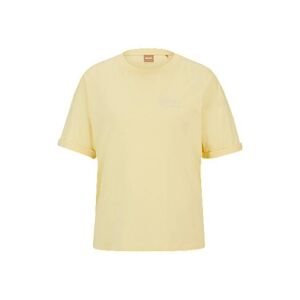 Boss Cotton-jersey regular-fit T-shirt with chest print