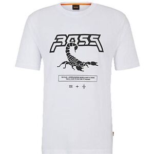 Boss Cotton-jersey T-shirt with seasonal artwork