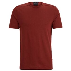 Boss Cotton-blend regular-fit T-shirt with ergonomic seams