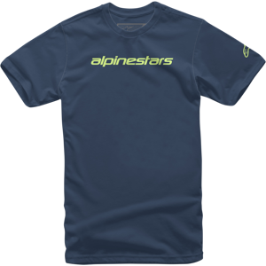 T-Paita Alpinestars Linear Wordmark Laivastonsininen-Limenvihreä