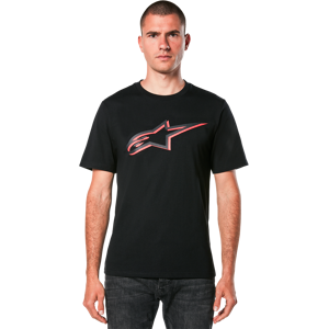 T-Paita Alpinestars Ageless Shadow CSF Musta-Punainen