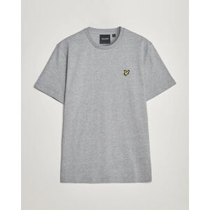 Lyle & Scott Crew Neck Organic Cotton T-Shirt Mid Grey Marl - Valkoinen - Size: S M L XL XXL - Gender: men