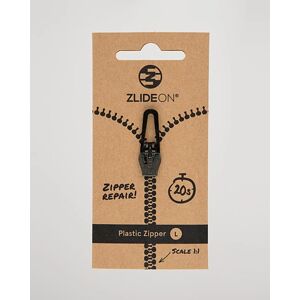 ZlideOn Normal Plastic Zipper Black L - Musta - Size: One size - Gender: men