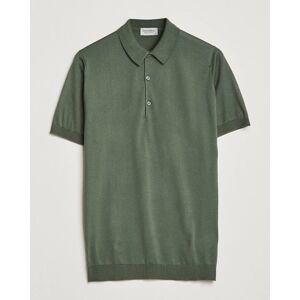 John Smedley Adrian Slim Fit Sea Island Polo Palm Green - Beige - Size: S M L XL XXL - Gender: men