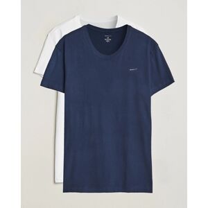 Gant 2-Pack Crew Neck T-Shirt Navy/White - Musta - Size: One size - Gender: men