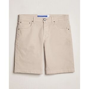 Jacob Cohën Nicolas Cotton Gabardine Shorts Beige - Valkoinen - Size: S M L XL - Gender: men