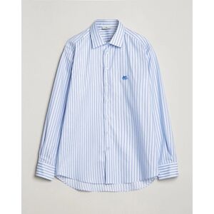 Etro Slim Fit Striped Cotton Shirt Light Blue - Sininen - Size: 46 50 52 - Gender: men