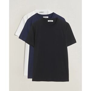 CDLP 3-Pack Crew Neck Tee White/Navy/Black - Valkoinen - Size: 39-41 - Gender: men