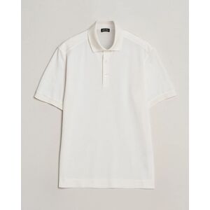 Zegna Cotton/Silk Polo White - Valkoinen - Size: S L XL - Gender: men