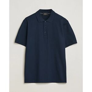 Brioni Cotton Piquet Polo Navy - Sininen - Size: 48 50 52 - Gender: men