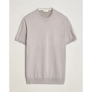 Altea Extrafine Cotton Knit T-Shirt Taupe - Musta - Size: One size - Gender: men