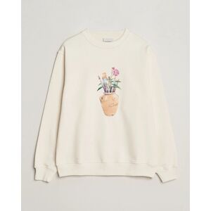 Monsieur Pinceaux Sweatshirt Cream - Punainen - Size: S M L - Gender: men