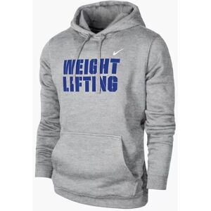 Nike Men's Weightlifting Stacked Club Fleece Hoodie - Huppari - Harmaa/Sininen