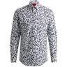 HUGO Slim-fit shirt in printed cotton poplin