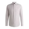 Boss Slim-fit shirt in micro-structured cotton