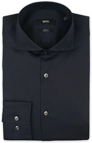 BOSS Jason Slim Fit Stretch Shirt Navy