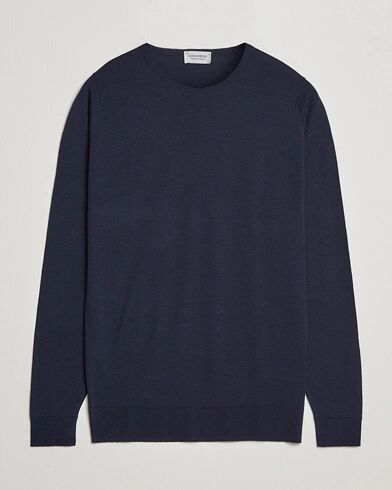 John Smedley Lundy Extra Fine Merino Crew Neck Midnight