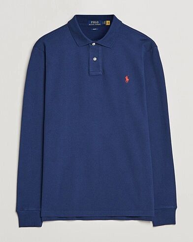 Ralph Lauren Slim Fit Long Sleeve Polo Newport Navy