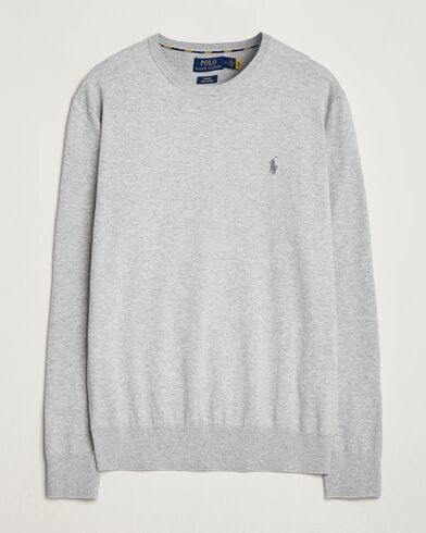 Ralph Lauren Pima Cotton Crew Neck Pullover Andover Heather