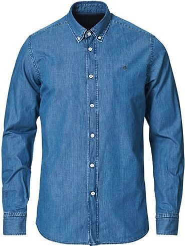 Morris Julian Button Down Denim Shirt Light Wash