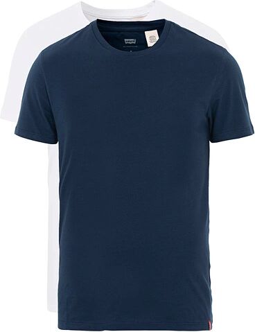 Levis Slim 2-Pack Crew Neck Tee Navy/White