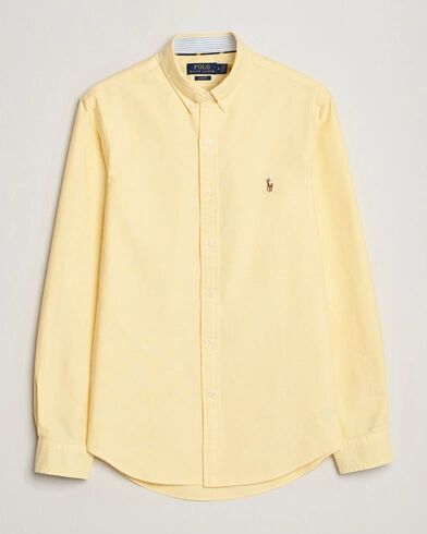 Ralph Lauren Slim Fit Contrast Oxford Shirt Yellow