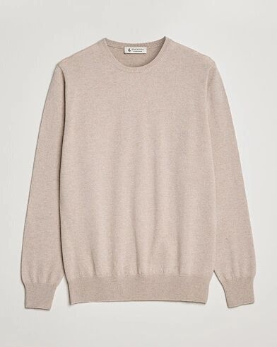 Piacenza Cashmere Cashmere Crew Neck Sweater Beige