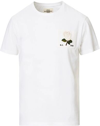 Kent & Curwen Rose Embroidered T-Shirt White