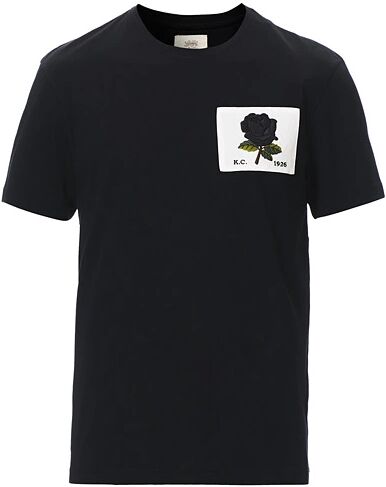 Kent & Curwen Rose Embroidered T-Shirt Black