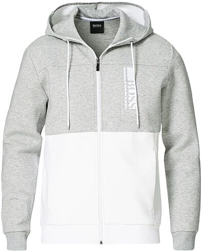 BOSS Athleisure Saggy Full Zip Hoodie Grey/White