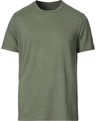 Altea Linen Jersey Short Sleeve T-Shirt Military