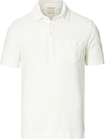 Massimo Alba Wembley Linen Short Sleeve Polo White