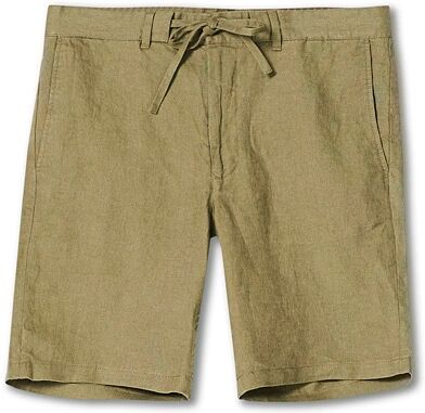 Gant Relaxed Linen Drawstring Shorts Aloe Green