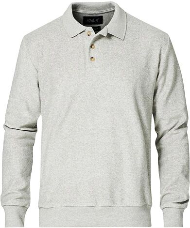 Howlin' Long Sleeve Terry Polo Med Grey