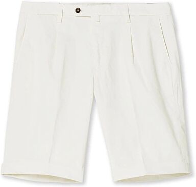 Briglia 1949 Pleated Cotton Shorts Off White