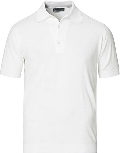 John Smedley Adrian Slim Fit Sea Island Polo White