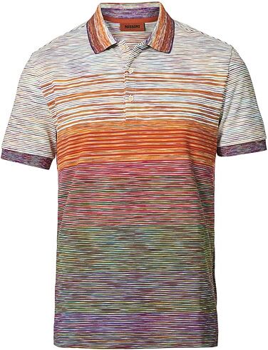 Missoni Space-Dye Short Sleeve Polo Multicolor