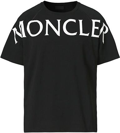 Moncler Maglia Large Logo Crew Neck Tee Black