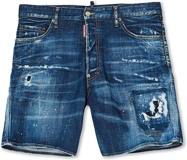 Dsquared2 Marine Fit Denim Shorts Blue