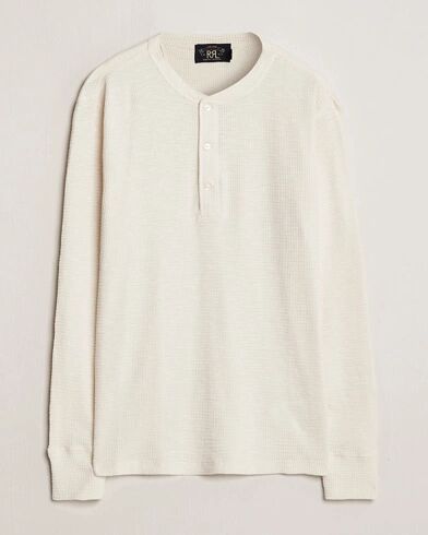 RRL Long Sleeve Henley Paper White