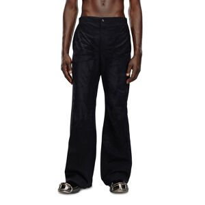 Diesel - Pantalon en laine fraiche avec effet dévoré - Pantalons - Homme - Noir 48 - Publicité