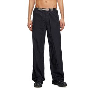 Diesel - Pantalon léger en nylon froissé - Pantalons - Homme - Noir 54 - Publicité