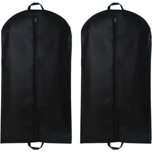 2 pièces sac de costume noir pour homme 60x120 cm, housse anti-poussière, porte-costume, sac de rangement, housse de costume, pour costumes, manteaux, smoking, sac à vêtements réutilisable à fermeture - Publicité