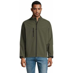 - Veste homme zippée softshell relax m - Kaki Army - Kaki Army