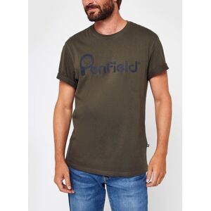 Bear Chest Print T-Shirt par Penfield Vert L Accessoires