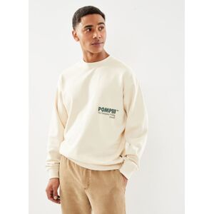 LOGO CREW NECK SWEAT par Pompeii Beige L Accessoires